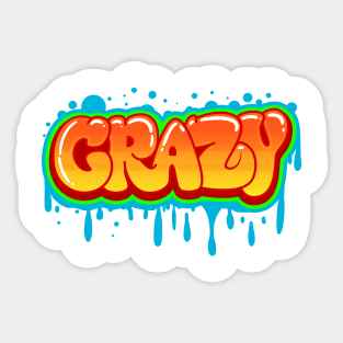 Crazy Graffiti Sticker